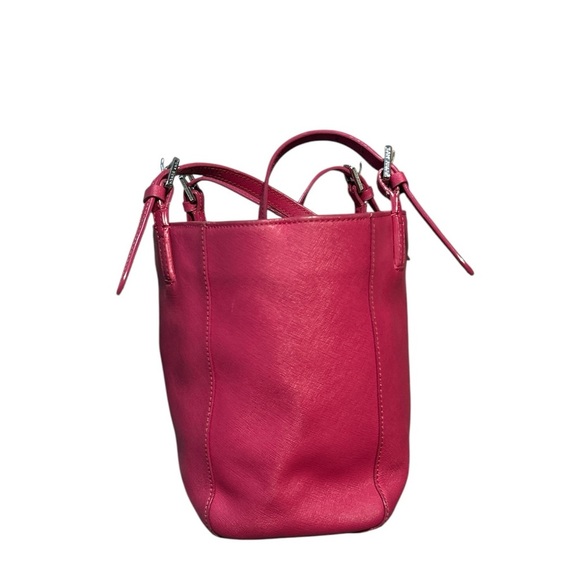 Tory Burch Saffino Emerson Leather Women Tote Carry Robinson Bag - Picture 5 of 9